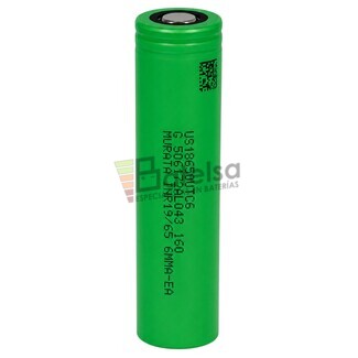Bater�a Litio VT6 US18650 Murata | 3.6 Voltios 3.120 mAh 30A